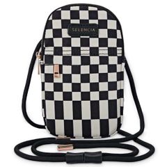 Selencia ﻿Pochette pour téléphone - Checker Black