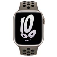 Apple Bracelet Nike Sport Apple Watch Series 1 t/m 11 / SE / Ultra (44/45/46/49 mm) - Olive Grey / Black