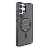 Guess Coque MagSafe IML Glitter Gradient Samsung Galaxy S25 Ultra - Noir