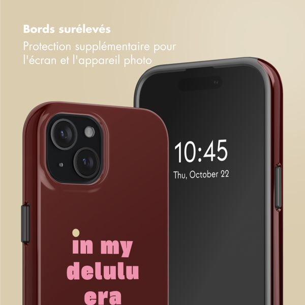 Selencia Coque arrière Vivid avec MagSafe Apple iPhone 15 - Delulu