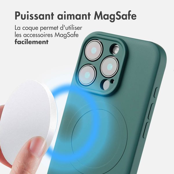 imoshion Coque Couleur avec MagSafe Apple iPhone 16 Pro Max - Vert foncé