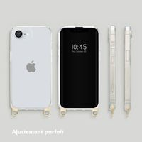 Selencia Coque arrière avec crochets amovibles Apple iPhone 16e - Transparent
