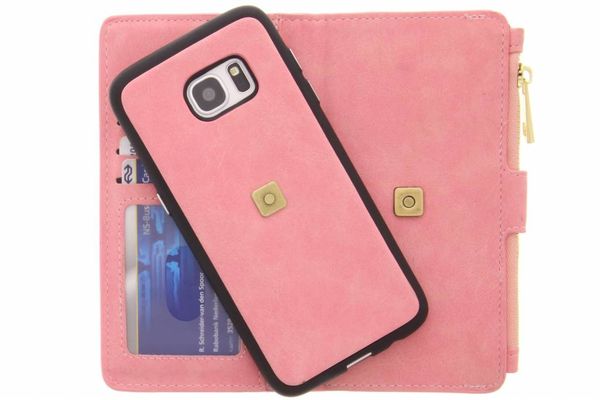 Porte-monnaie de luxe Samsung Galaxy S7 Edge - Rose