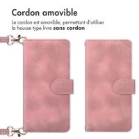 imoshion Etui de téléphone portefeuille avec cordon Samsung Galaxy A54 (5G) - Rose