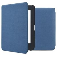 imoshion Étui de liseuse portefeuille Canvas Sleepcover Tolino Page 2 - Bleu foncé