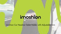 imoshion Support de tablette pour appui-tête avec bras réglable