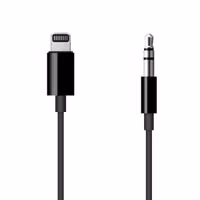 Apple Câble audio Lightning vers mini-jack 3,5 mm d’origine - 1,2 mètre - Noir