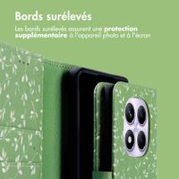 imoshion Étui de télephone portefeuille Design Xiaomi Redmi Note 14 Pro (4G) - Green Flowers