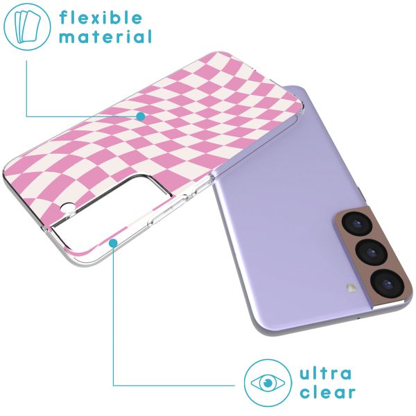 imoshion Coque Design Samsung Galaxy S22 - Retro Pink Check