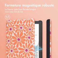 imoshion Design Slim Hard Case Sleepcover Pocketbook Verse Lite - Orange Flowers Connect