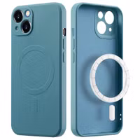 imoshion Coque Couleur avec MagSafe Apple iPhone 13 - Smoke Green