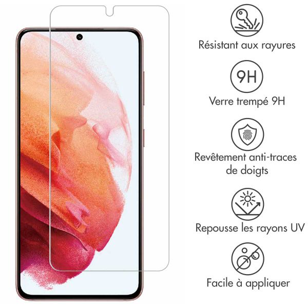 Accezz Protection d'écran en verre trempé Samsung Galaxy S21