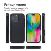 imoshion Coque arrière avec porte-cartes Apple iPhone 16 Pro - Noir