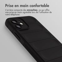 imoshion Coque arrière EasyGrip iPhone 12 - Noir