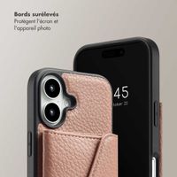 Selencia Coque à cordon avec porte-cartes enveloppe Sera iPhone 16 - Old Pink