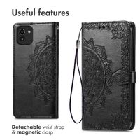 imoshion Etui de téléphone portefeuille Mandala Samsung Galaxy A03 - Noir