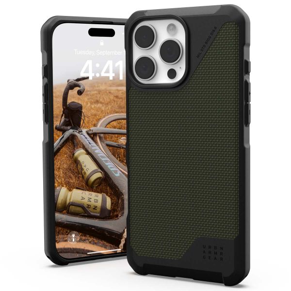 UAG Coque Metropolis LT MagSafe iPhone 16 Pro Max - Kevlar Olive