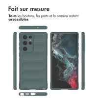 imoshion EasyGrip Backcover Samsung Galaxy S22 Ultra - Vert foncé