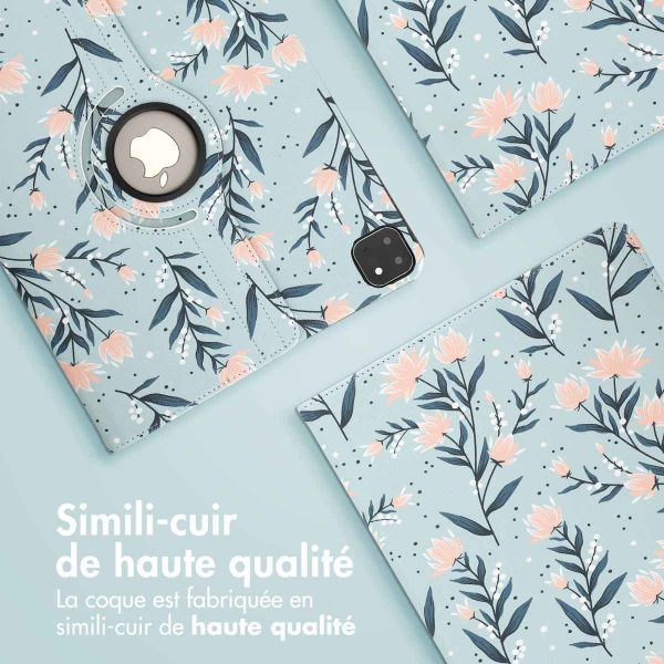 imoshion Coque tablette Design rotatif à 360° Apple iPad Pro 13 (2025) M5 / (2024) M4 - Flowers