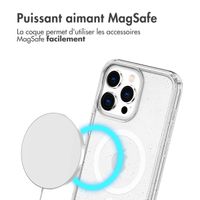 imoshion Coque Pailletée avec MagSafe Apple iPhone 15 Pro - Paillettes Transparent