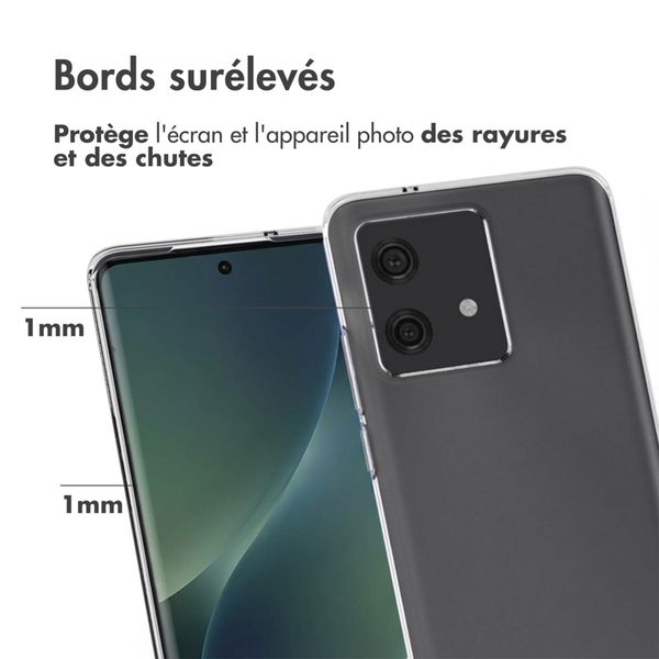 Accezz Coque Clear Motorola Edge 40 Neo - Transparent