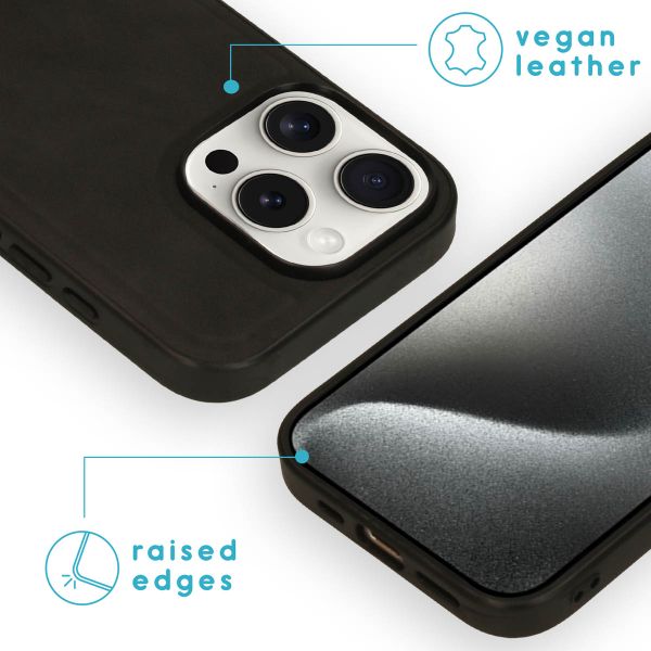 imoshion Etui de télephone luxe 2-en-1 amovible Apple iPhone 16 Pro - Noir