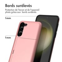 imoshion Coque arrière avec porte-cartes Samsung Galaxy S23 - Rose Dorée