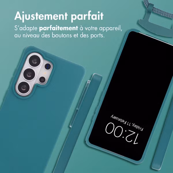 imoshion Coque arrière Color avec cordon amovible et MagSafe Samsung Galaxy S26 Ultra - Dark Green