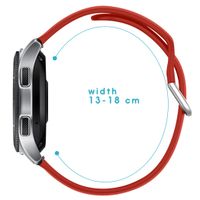 imoshion Bracelet silicone Samsung Galaxy Watch 4 / 5 / 6 / 7 / FE (20 mm) - Rouge