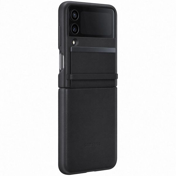 Samsung Original Coque en cuir Galaxy Z Flip 4 - Black