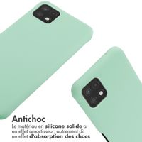 imoshion Coque en silicone avec cordon Samsung Galaxy A22 (5G) - Vert menthe