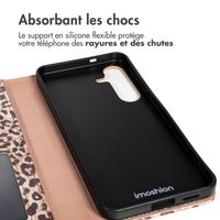 imoshion Étui de télephone portefeuille Design Samsung Galaxy S25 FE - Leopard Mood
