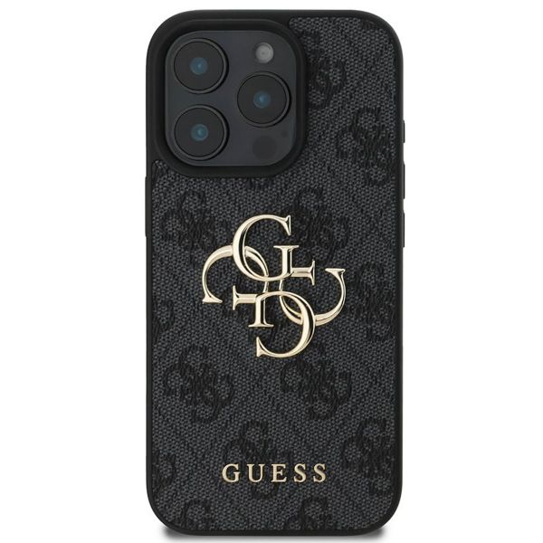 Guess Coque 4G Metal Logo Backcover Apple iPhone 16 Pro Max - Noir