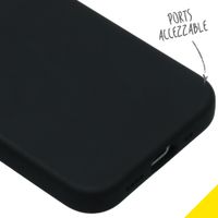 Accezz Coque Liquid Silicone Apple iPhone 12 Mini - Noir