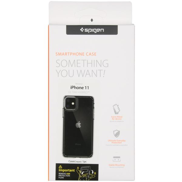 Spigen Coque Ultra Hybrid iPhone 11 - Transparent