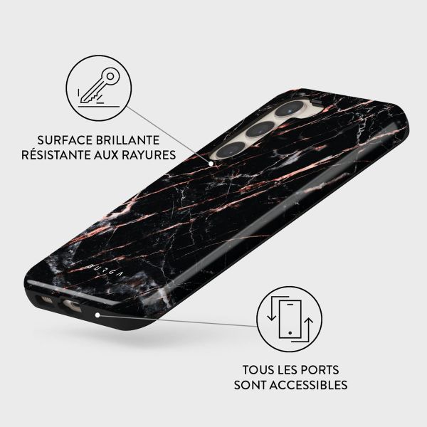 Burga Coque arrière Tough Samsung Galaxy S23 Plus - Rose Gold Marble