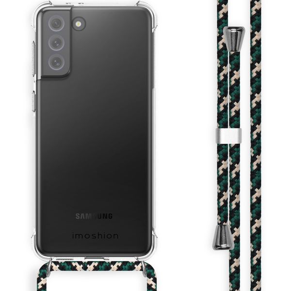 imoshion Coque avec dragonne Samsung Galaxy S21 FE - Green Multi Color