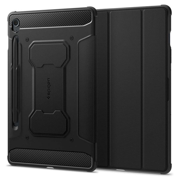 Spigen Coque tablette Rugged Armor Pro Samsung Galaxy Tab S9 FE - Noir