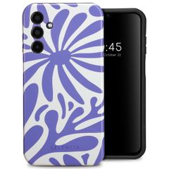Selencia Coque arrière Vivid Samsung Galaxy A15 (5G/4G) - Modern Bloom Sapphire Blue
