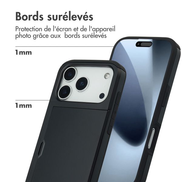 imoshion Coque arrière avec porte-cartes Apple iPhone 17 Pro - Noir