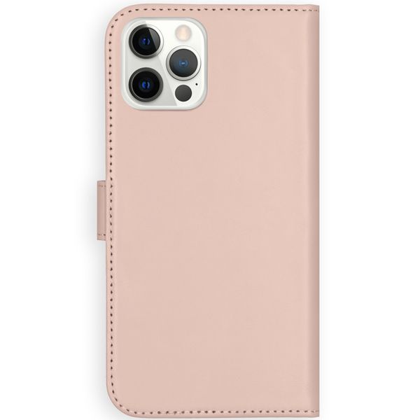 Selencia Étui portefeuille en cuir véritable Apple iPhone 12 (Pro) - Dusty Pink