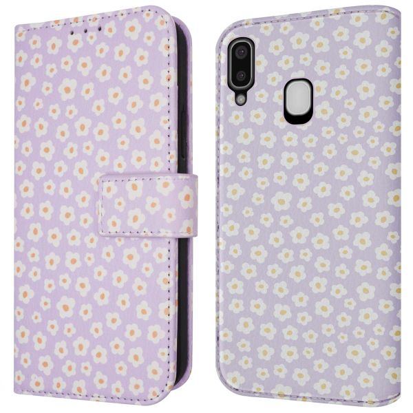 imoshion Étui de télephone portefeuille Design Samsung Galaxy A20e - White Daisy