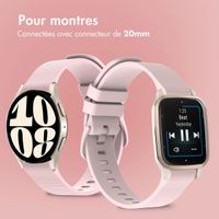imoshion Bracelet sport en silicone avec boucle Samsung Galaxy Watch 7 40/44 mm - Rose