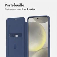 imoshion Bookcase transparente avec MagSafe Samsung Galaxy S25 / S24 - Bleu