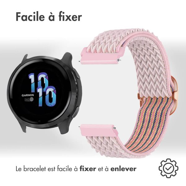 imoshion Bracelet en nylon élastique  - Connexion universelle 22 mm - Rose