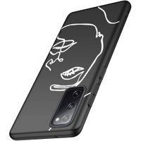 imoshion Coque Design Samsung Galaxy S20 FE - Visage abstrait - Blanc