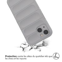 imoshion Coque arrière EasyGrip iPhone 13 - Gris