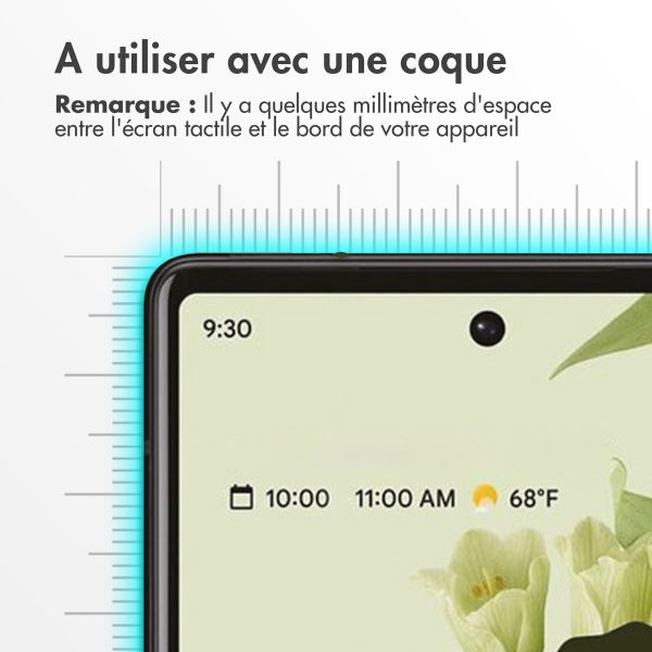 Accezz Protection d'écran en verre trempé Google Pixel 6