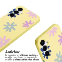 imoshion Coque design en silicone avec cordon Samsung Galaxy A16 - Yellow Flower Distance