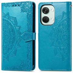 imoshion Etui de téléphone portefeuille Mandala OnePlus Nord 3 - Turquoise